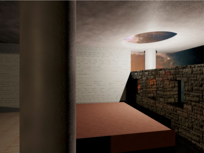 render fotorealistico di veranda